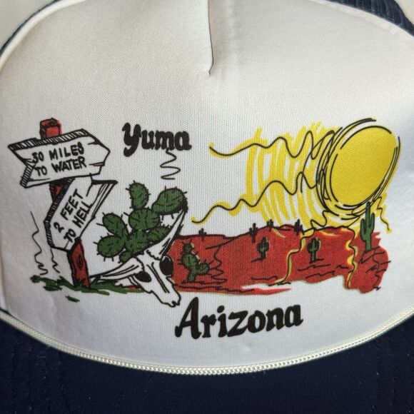 Vintage Yuma Arizona Trucker Hat 70s 80s Foam Mesh Snapback Made in Japan - Picture 7 of 7